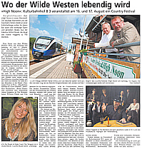Westfalen Blatt vom 06.08.2008
